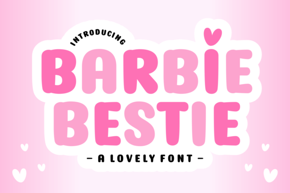 Barbie Bestie: A Modern Display Font for Editorial Design