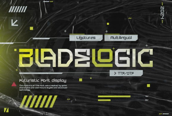 Blade Logic Typeface for Futuristic Brand Identity