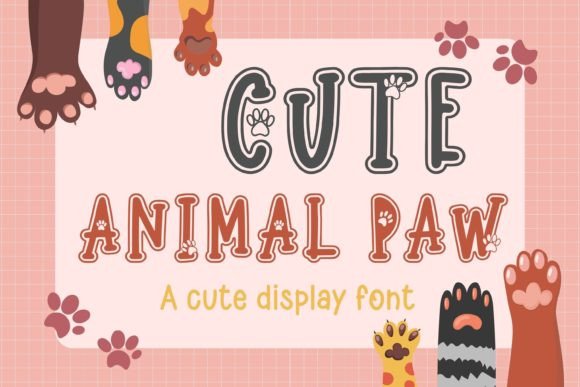 Cute Animal Paw: The Playful Typeface for Editorial Design