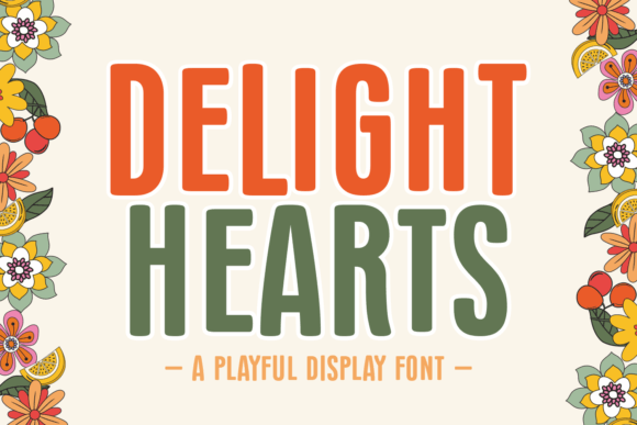 Delight Hearts: A Playful Display Font for Modern Web Design