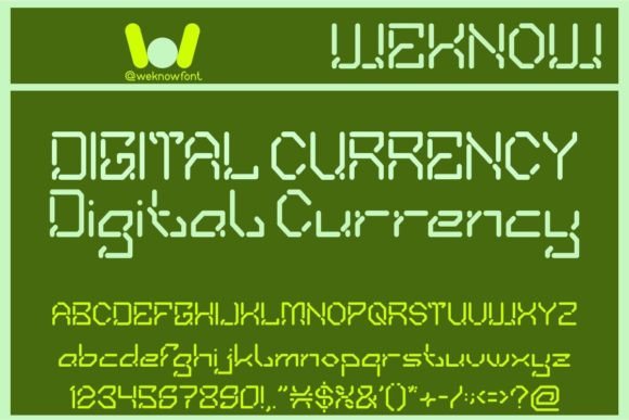 Digital Currency: The Ultimate Display Font for Modern Web Design