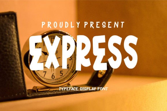 Express: A Quirky Display Font for Creative Branding Projects