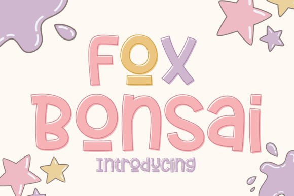Fox Bonsai: The Playful Display Typeface for Creative Makers
