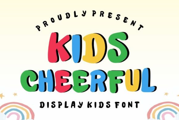 Kids Cheerful: A Playful Display Typeface for Modern Editorial Design