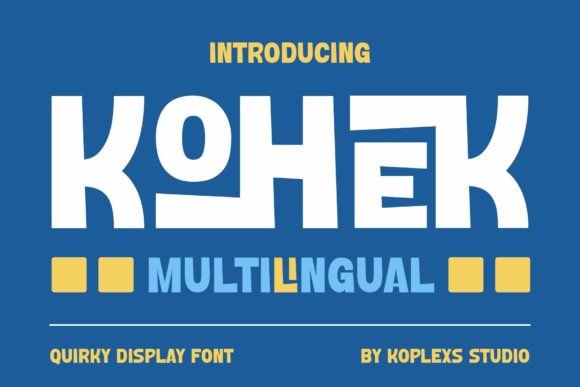 Kohek: The Bold Display Font for Creative Projects