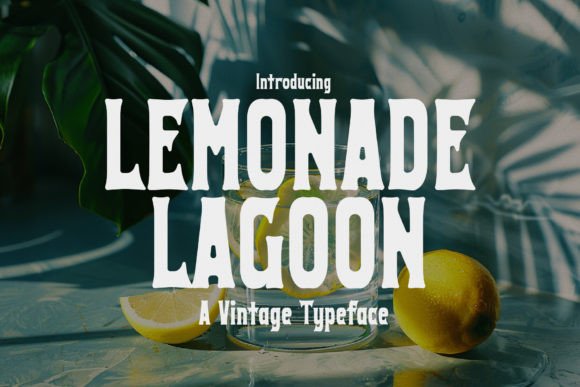 Lemonade Lagoon: A Vintage Display Typeface for Nostalgic Branding
