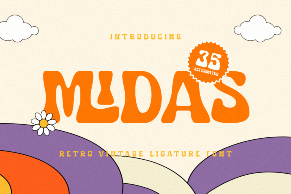 Midas: A Retro Display Font for Vintage Branding