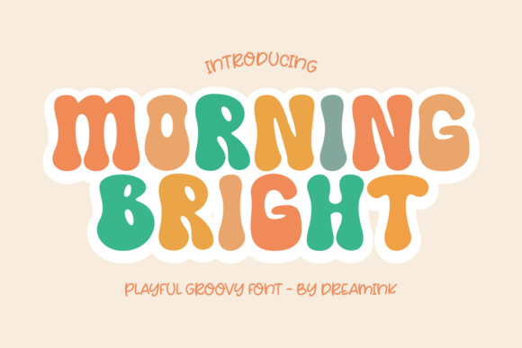 Morning Bright Typeface: A Whimsical Display Font for Branding