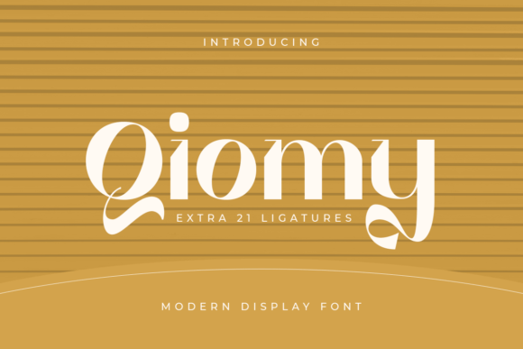 Qiomy: The Modern Display Font for High-Impact Campaigns