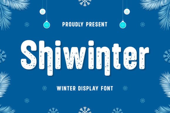 Shiwinter: A Winter Display Font for Festive Editorial Design