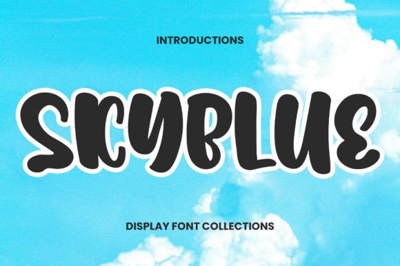 Skyblue: A Quirky Display Font for Cheerful Designs