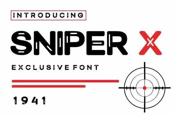 Sniper X: The Bold Display Font for High-Impact Crafts