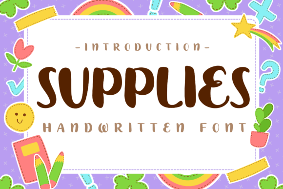 Supplies: The Handwritten Font for Editorial and Brand Design