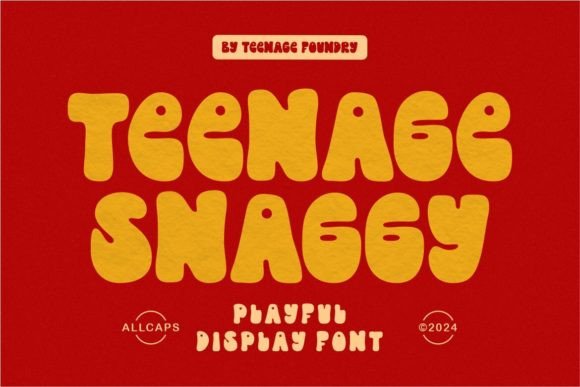 Teenage Snaggy: The Playful Display Font for Creative Makers