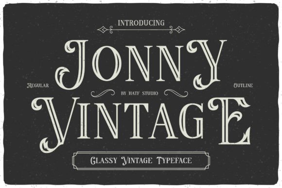 Upgrade Your Brand Identity with Jonny Vintage Display Fonts
