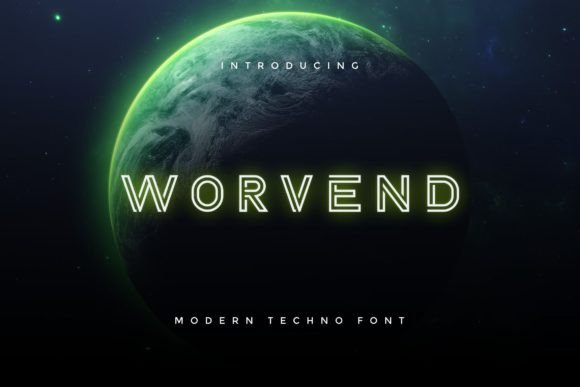Worvend: A Bold Modern Display Font for Creative Branding